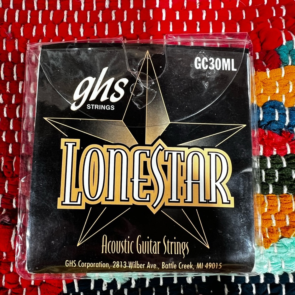 GHS Lonestar Acoustic Guitar Strings GC30ML – Medium Light 11–56 Partial Set